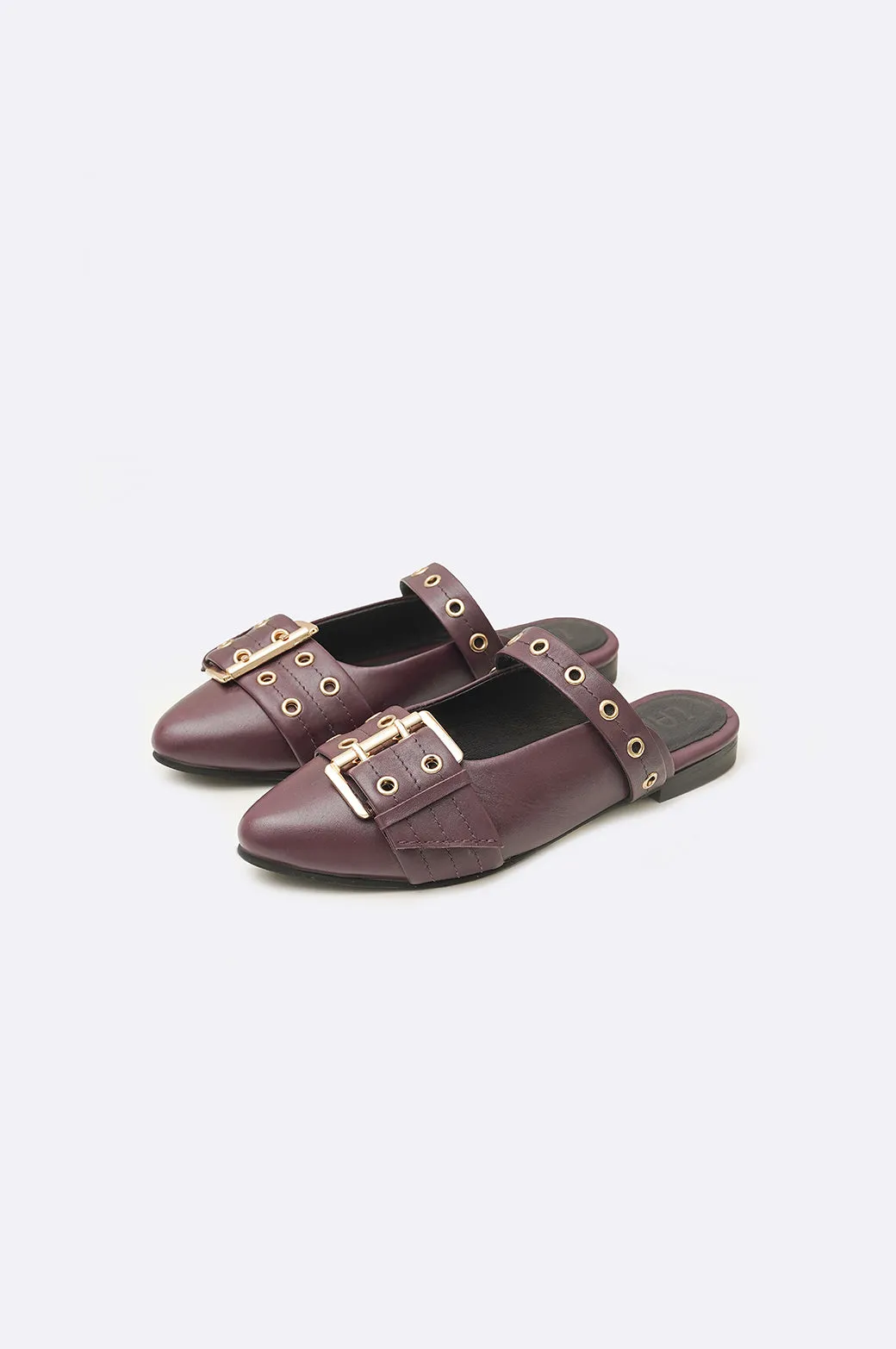 STATEMENT LEATHER MULES