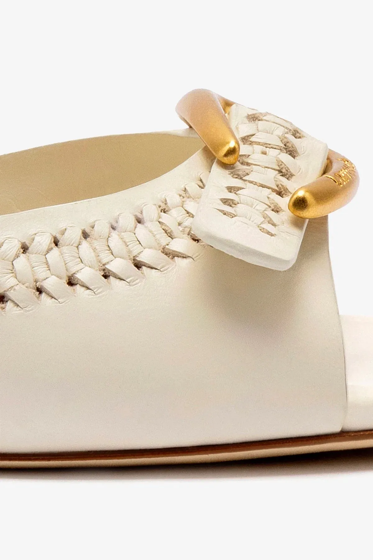 Verona Mule In Ivory Leather