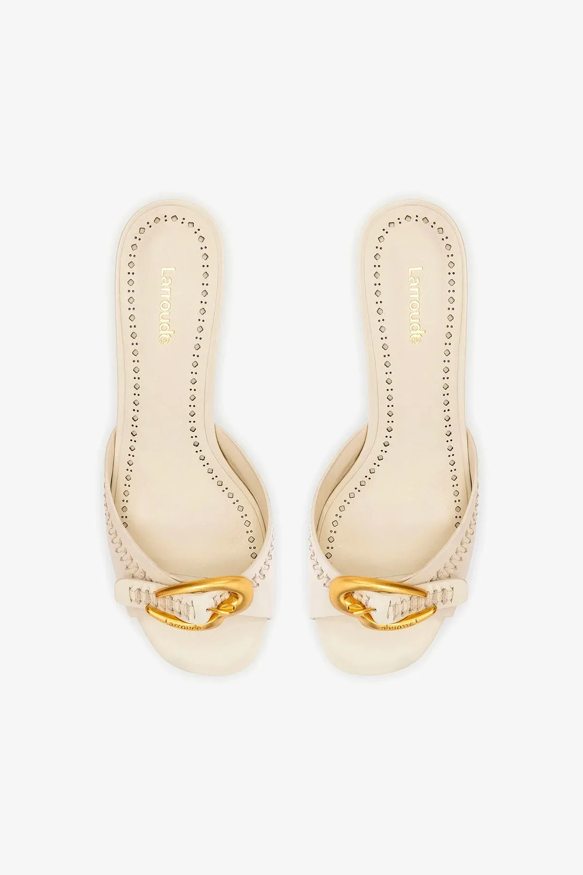 Verona Mule In Ivory Leather