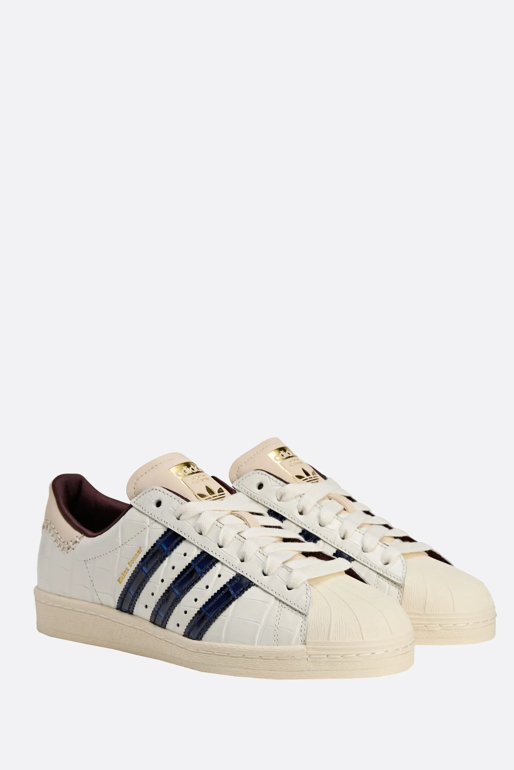 Wales Bonner Superstar sneakers in crocodile embossed leather