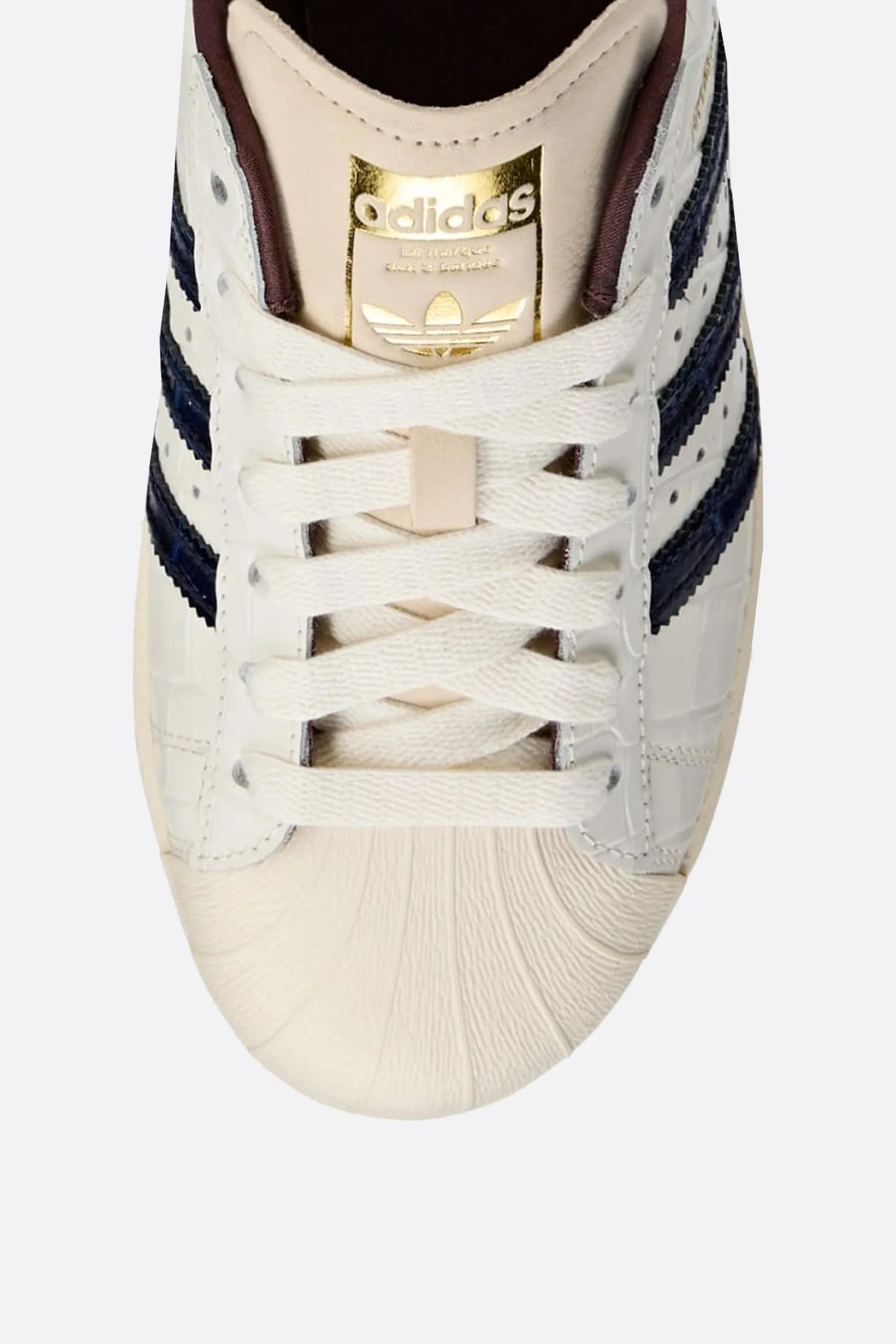 Wales Bonner Superstar sneakers in crocodile embossed leather