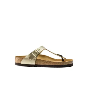 Womens Birkenstock Shoes Birkenstock Gizeh Birko-Flor Gold Sandals