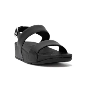 Womens Fitflop Shoes FitFlop Lulu Leather Back-Strap Sandals All Black