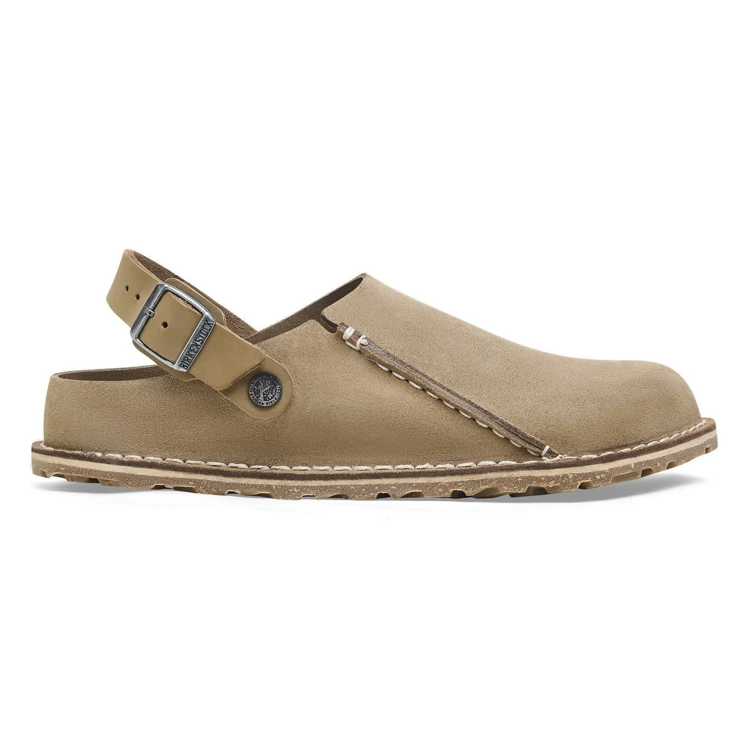 Women's Lutry Premium Suede Clog In Grey Taupe