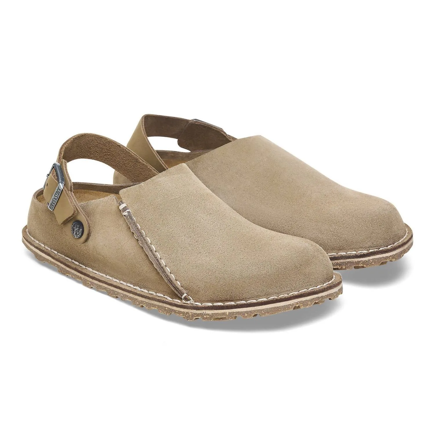 Women's Lutry Premium Suede Clog In Grey Taupe