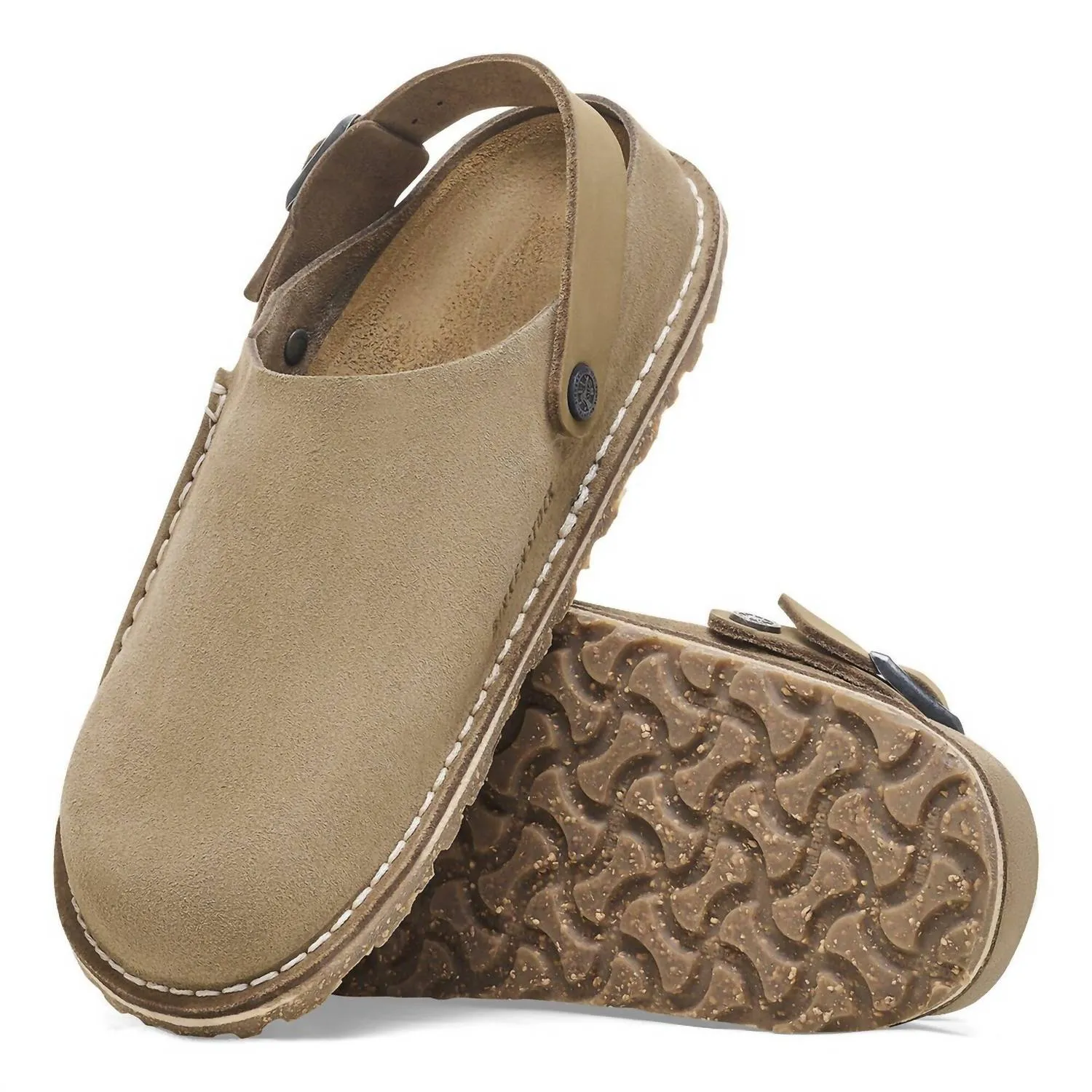 Women's Lutry Premium Suede Clog In Grey Taupe